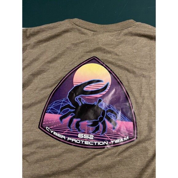 NEW Marine Corps Cyberspace Battalion 652 Cyber Protection T-Shirt LARGE - Picture 1 of 8